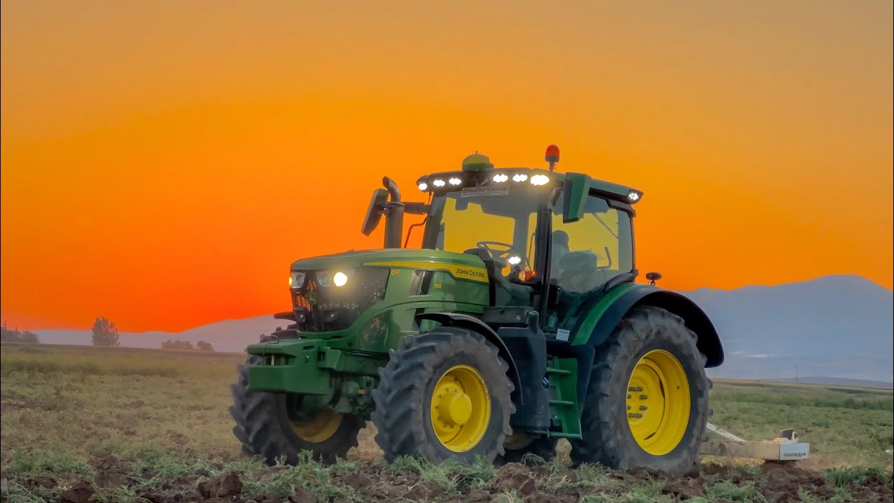John Deere 6.165R Sert Toprakta Ağır Tip Patlatma Çekimi | Oluzlu Tarım