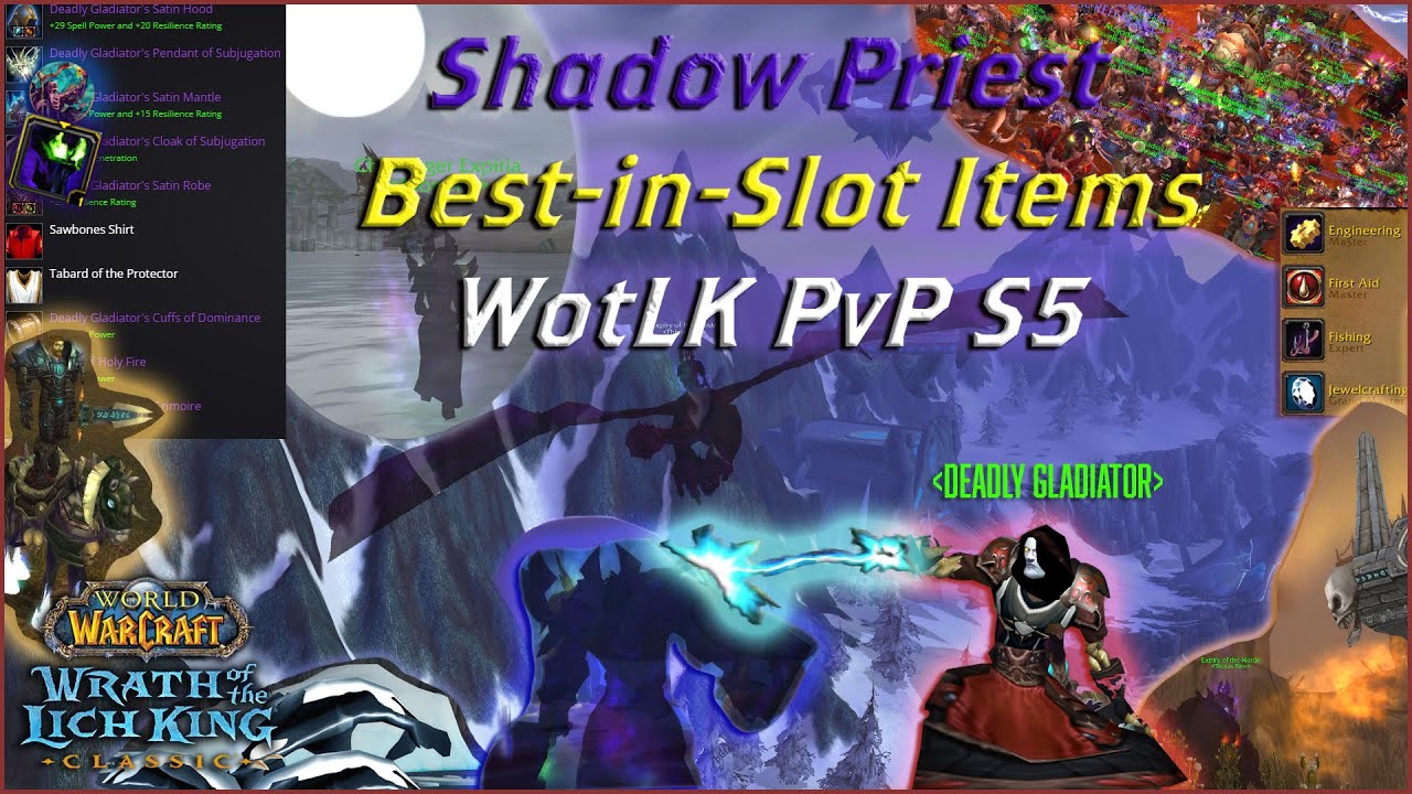 WotLK Shadow Priest PvP Arena Season 5 Best-in-Slot Guide | Phase 1 World of Warcraft 3.3.5