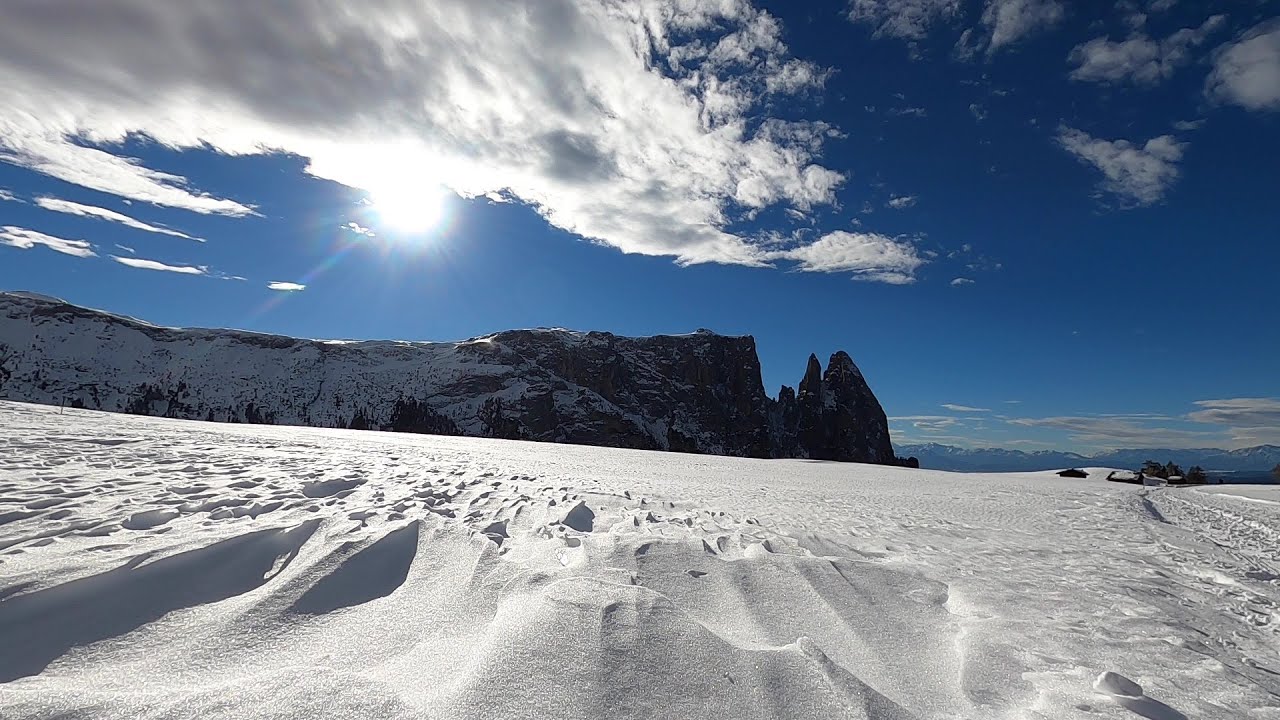 Escursione invernale all'Alpe di Siusi.