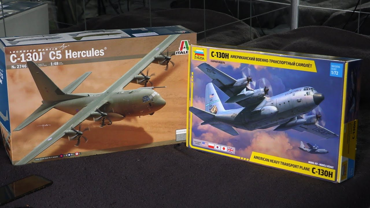 Расхламляем Геркулесы... Сравнение размеров двух моделей C-130 