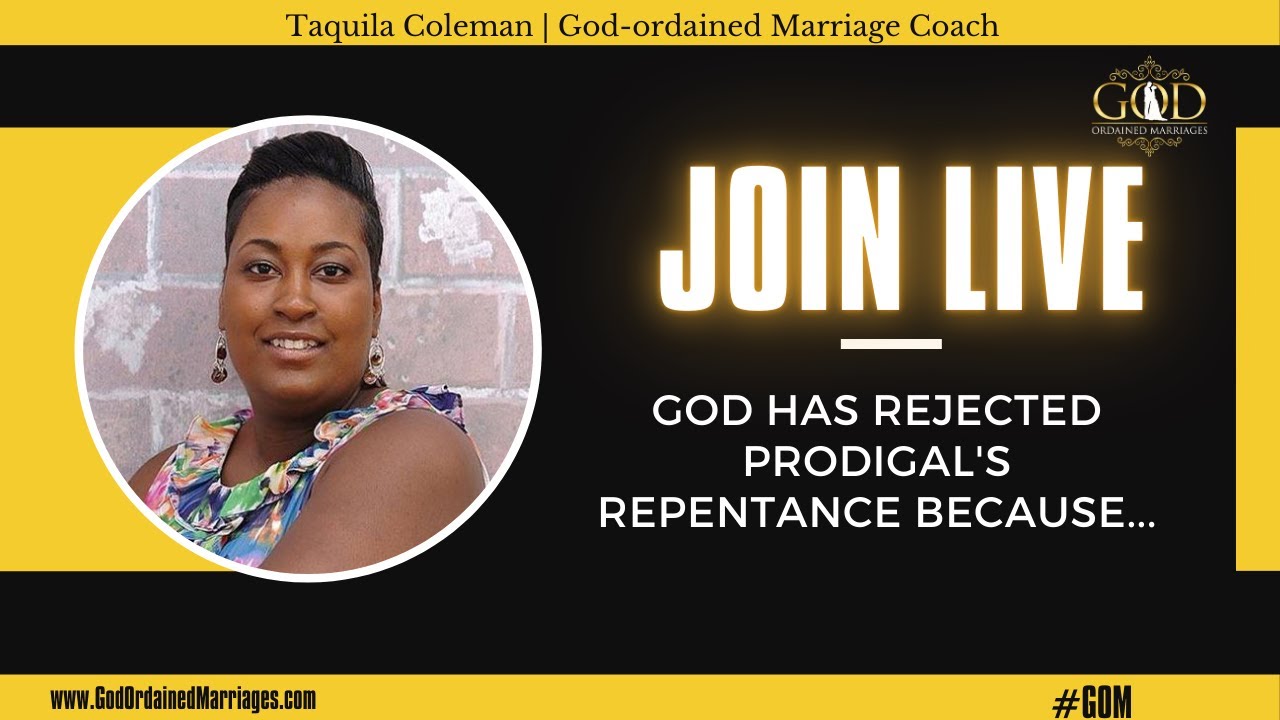 God has rejected prodigal's repentance because...