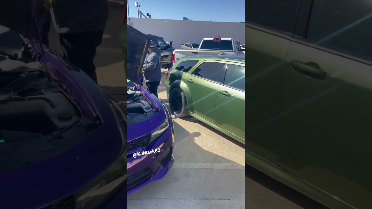3 Hellcat Conversion Dodge Magnum by @Labautohtx🔥🔥🔥#shorts
