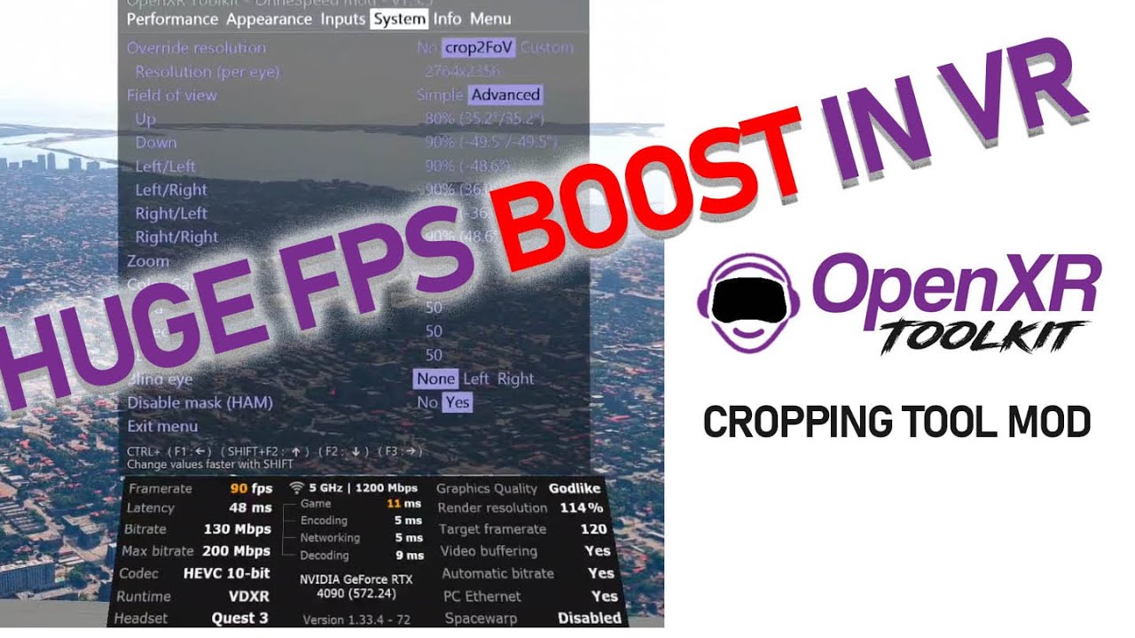 The Ultimate FPS BOOST for VR!! - OpenXR Toolkit mod.