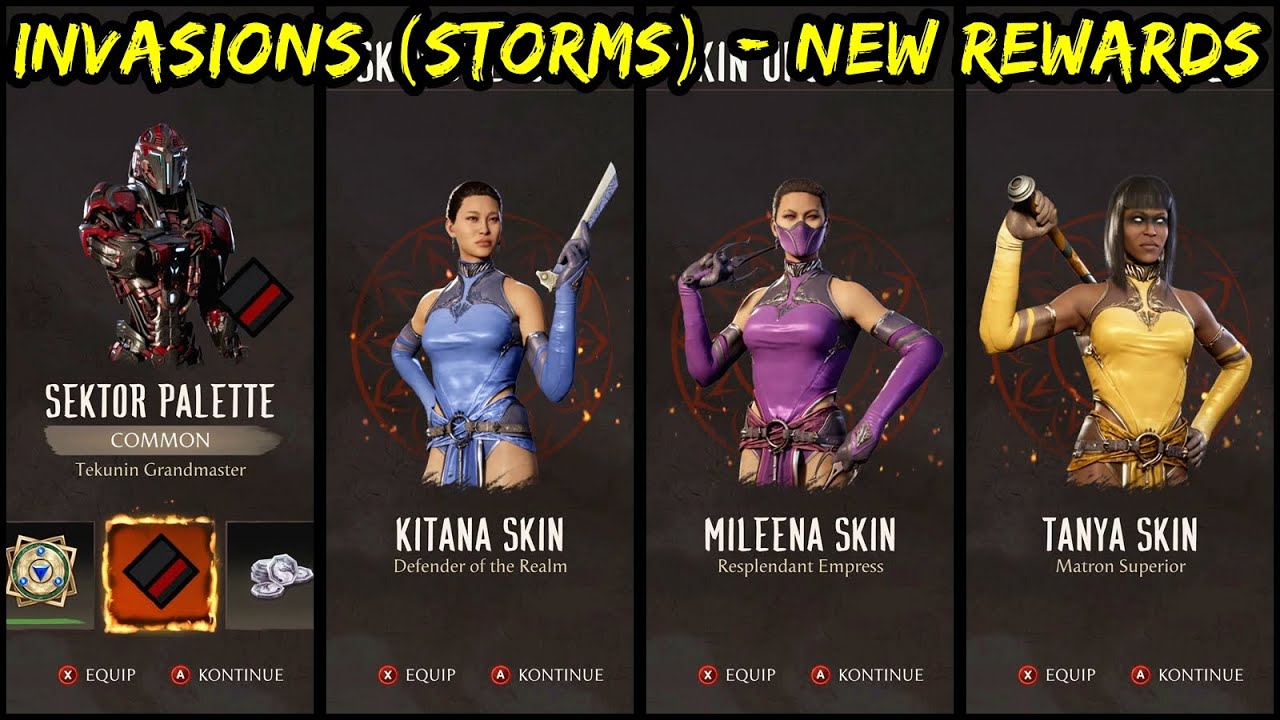 New Rewards Locations - Invasions - Season of Storms - Mortal Kombat 1