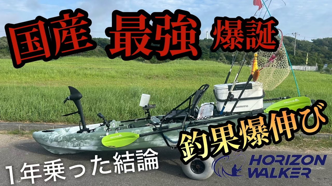 【爆誕】国産足漕ぎカヤックが釣り人生を変えた話【1年レビュー】#シーラス