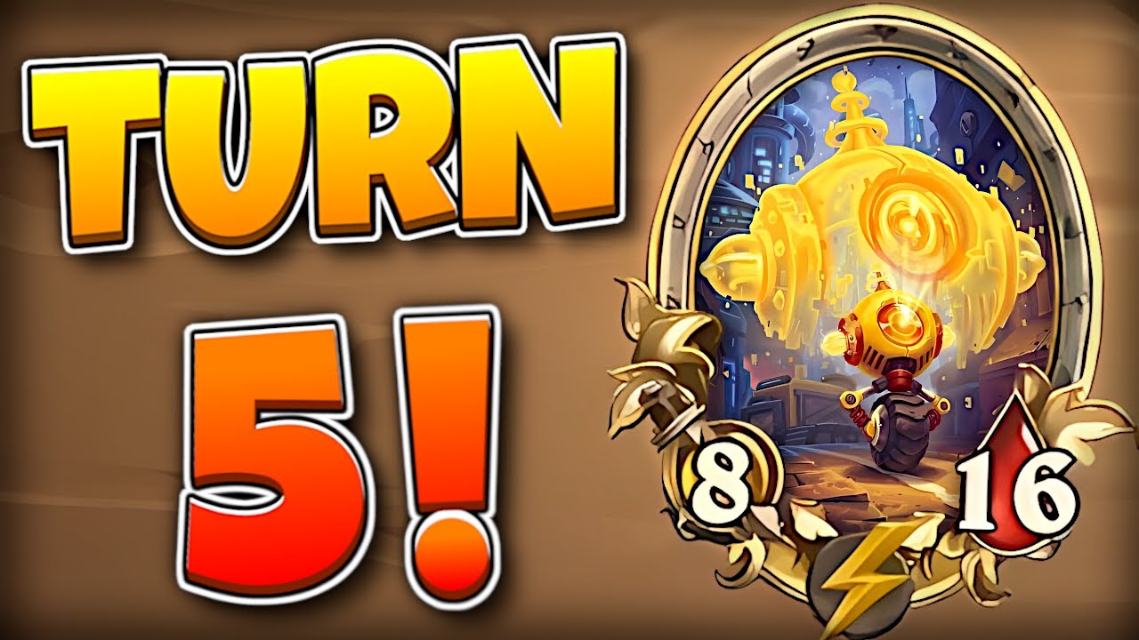 Turn 5 GOLDEN 5-drop (INSANE Mech Game!) | Hearthstone Battlegrounds