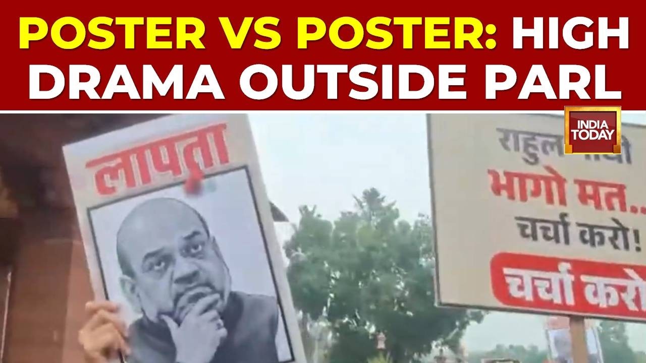 Watch: NDA & Oppn MPs Face Off Outside Parliament Over Jharkhand Lathi-Charge And Student Protests