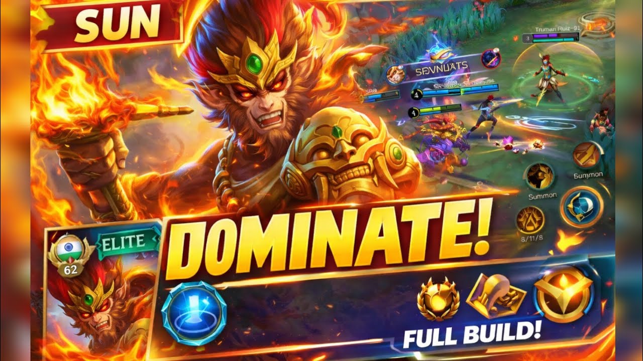Sun New build to dominate enemy#mobilelegends #sunnewbuild #srgaming #mlbb 