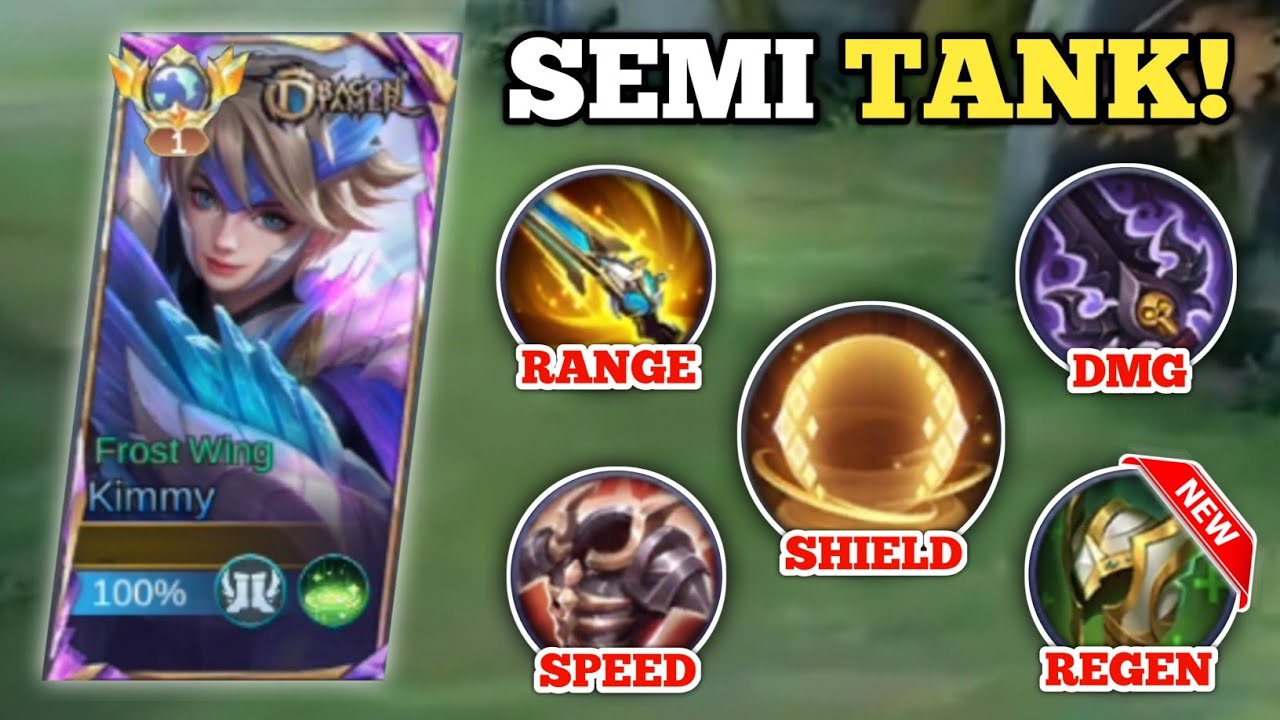 SEMI TANK KIMMY NEW ITEMS IN MYTHICAL HONOR! (hard match!💀) KIMMY BEST BUILD -MLBB
