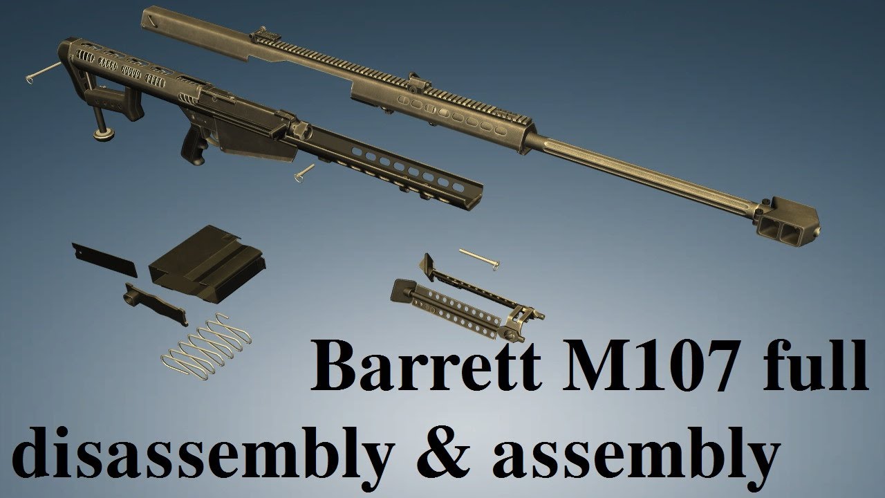 Barrett M107: full disassembly & assembly | World of Guns