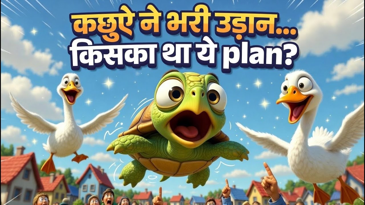 कछुए ने भरी उड़ान! किसका था ये प्लान? | Swans and Turtle| कछुआ और हंसों की कहानी