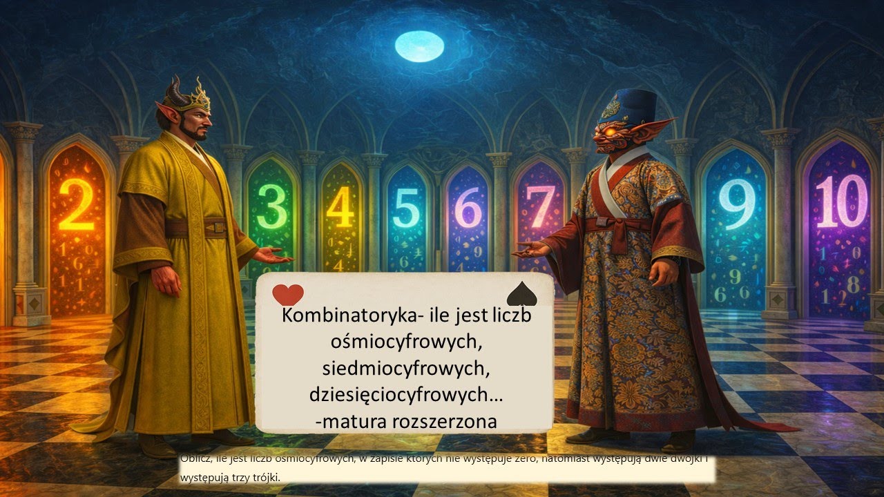 Kombinatoryka ile jest liczb ośmiocyfrowych, siedmiocyfrowych dziesięciocyfrowych matura rozszerzona