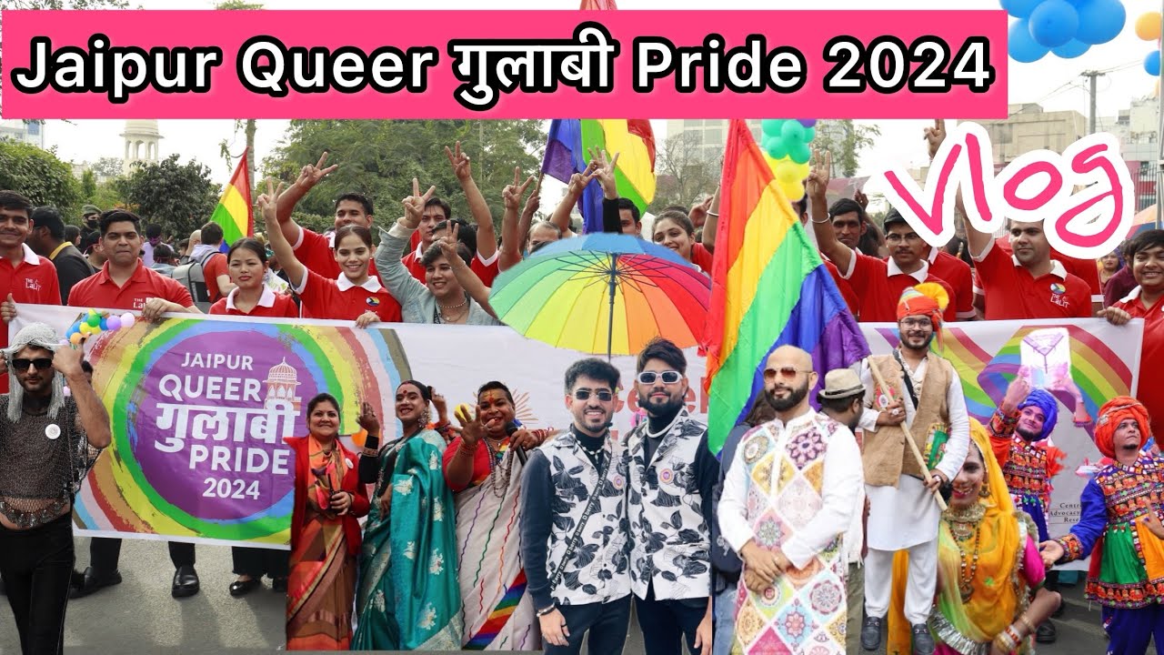 Jaipur Queer Gulabi Pride 2024 || Jaipur Pride Parade 🏳️‍🌈 || Pride Parade Vlog || Gulabi Pride 🌈