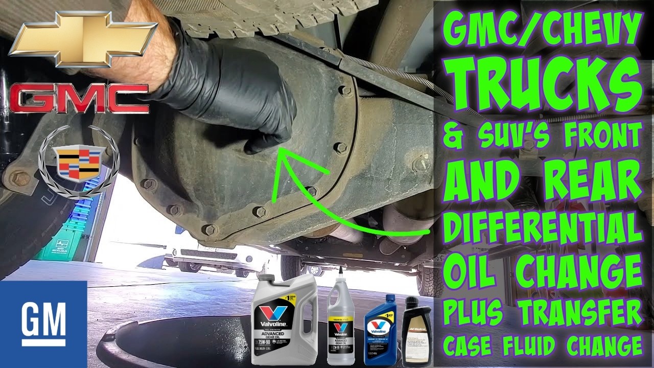 GMC Sierra/Chevy Silverado Front & Rear Differential Oil Change and Transfer Case Fluid Replacement