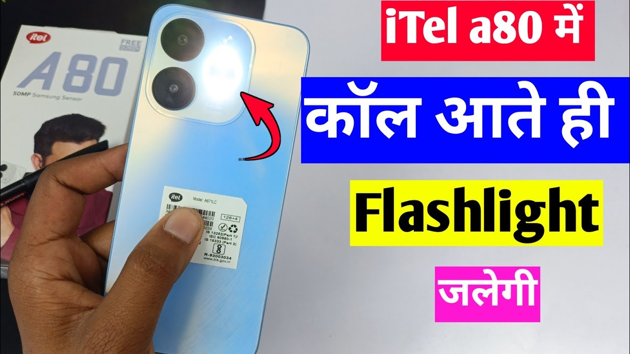 itel a80 incoming call flash light setting | itel a80 me call aane par flashlight Kaise jalayen