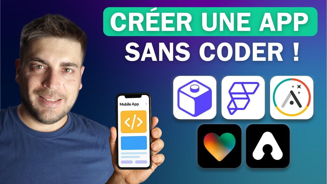 Top 5 des outils pour cr&eacute;er une application mobile sans coder en 2026