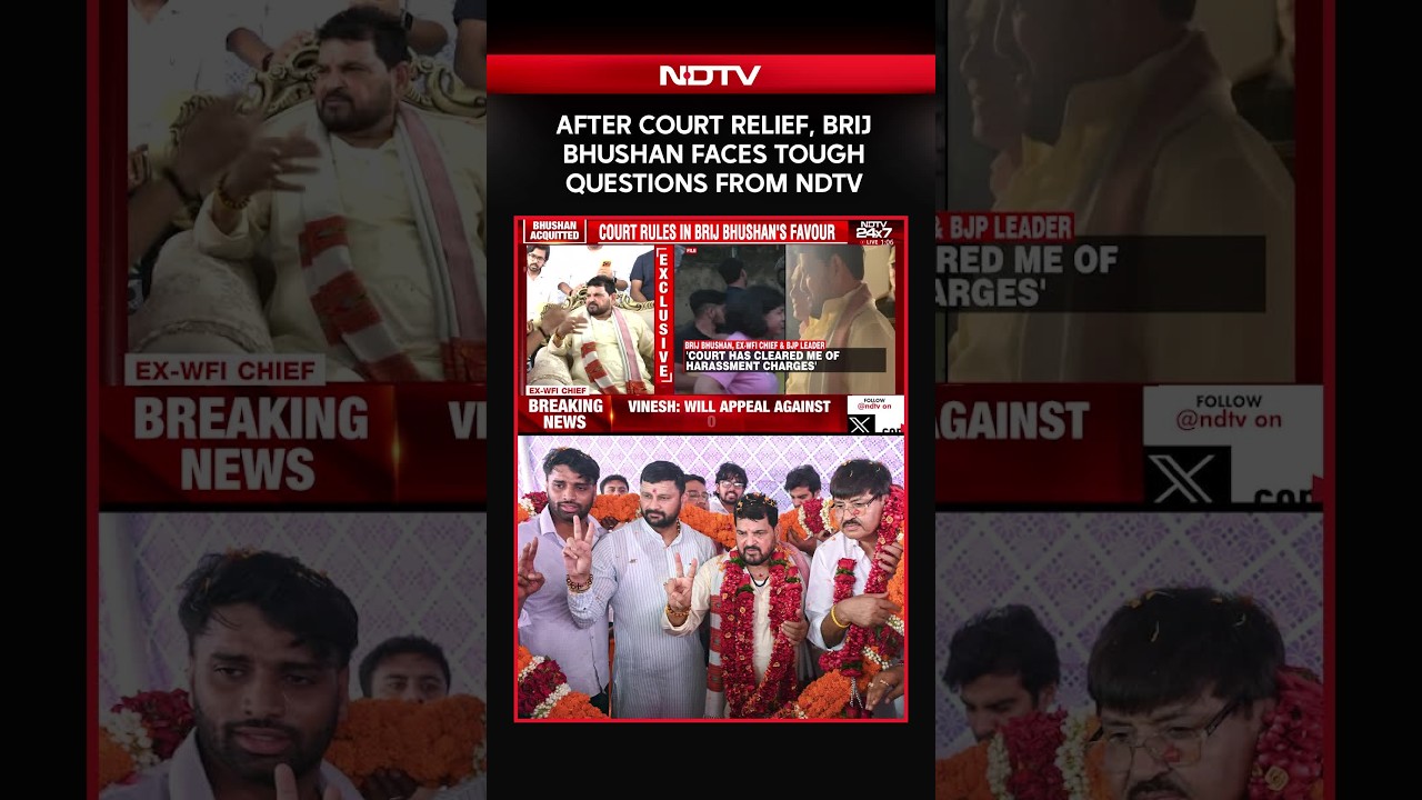 After Court Relief, Brij Bhushan Faces Tough Questions From NDTV On Wrestlers' Protest, Allegations