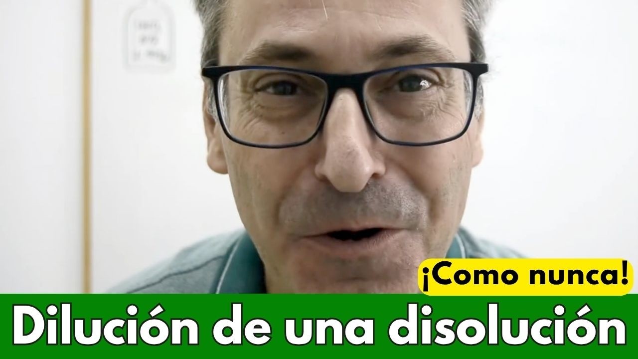 Disoluciones 3. Preparación de disoluciones por dilución (resolución con factores de conversión).