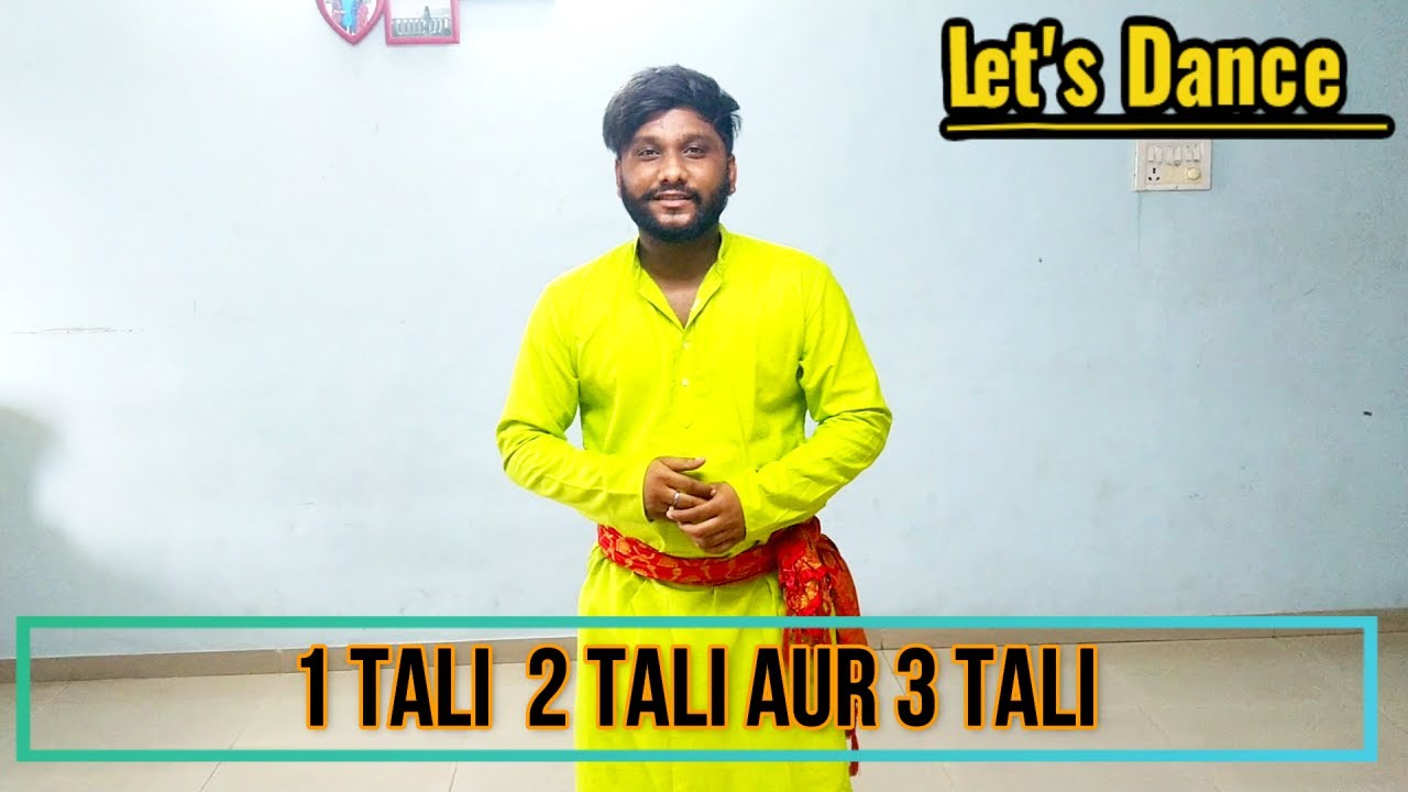 Basic garba steps for beginners | Ek tali | Do tali | Tenn Tali | Lets Dance by Darshan