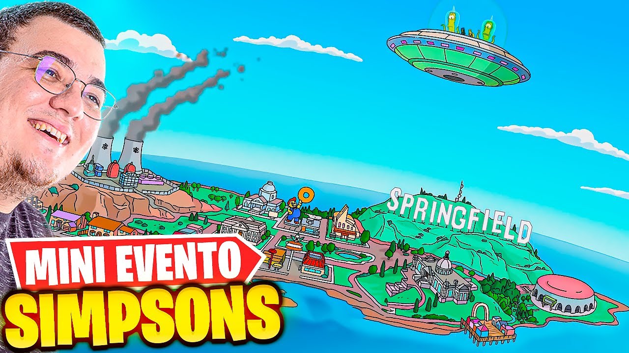 GRAVEI O MINI EVENTO AO VIVO COMPLETO DOS SIMPSONS DA NOVA TEMPORADA DO FORTNITE !