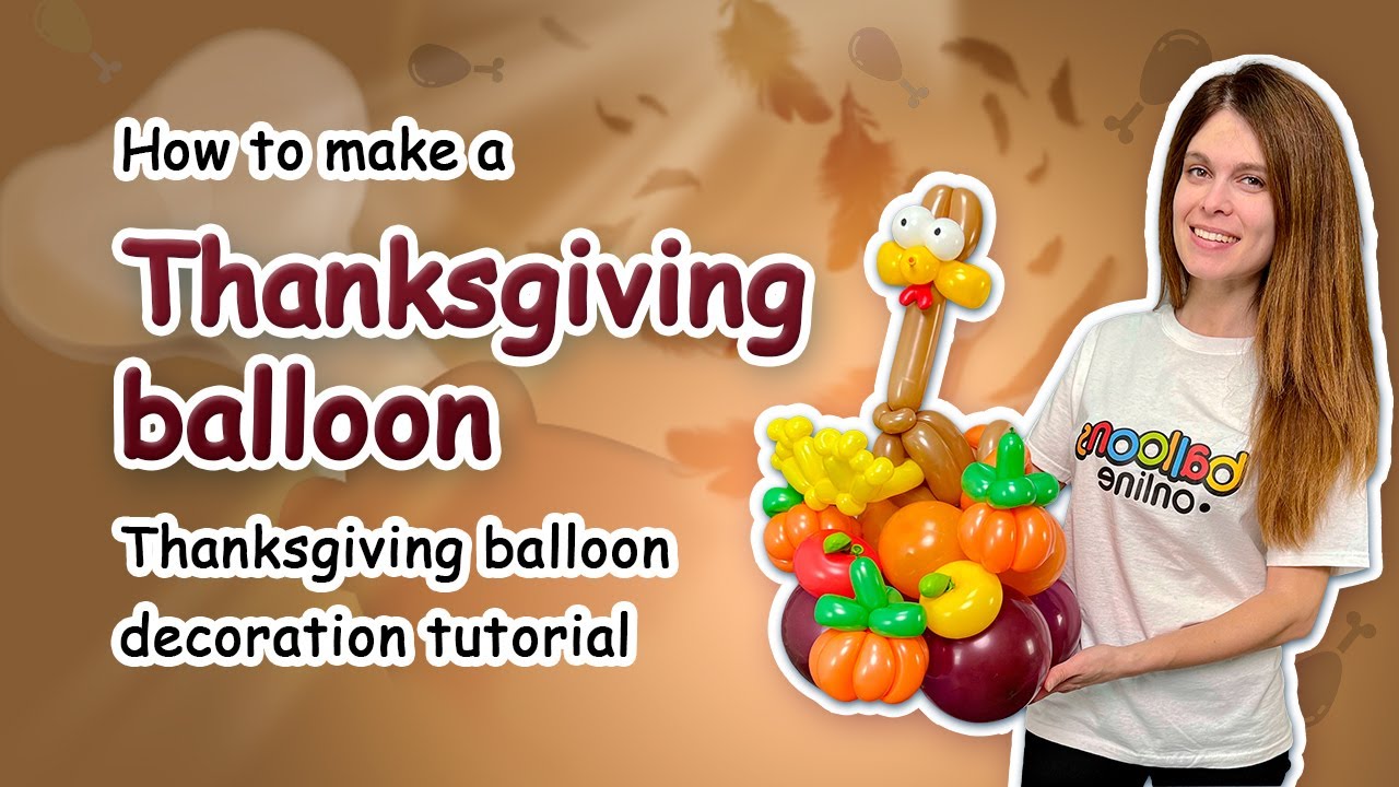 How to make a Thanksgiving Balloon 🍂 Decoration | Thanksgiving Balloon Decoration Tutorial