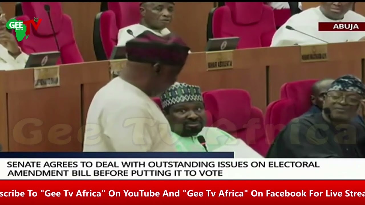 Senate Rescinded On Electoral Amendment Act