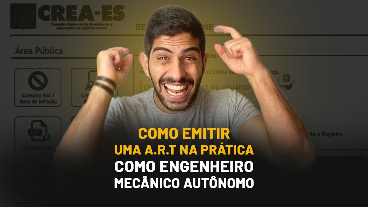 O passo a passo para emitir uma ART como Engenheiro Mecânico Autônomo| ALLAN ASSAD