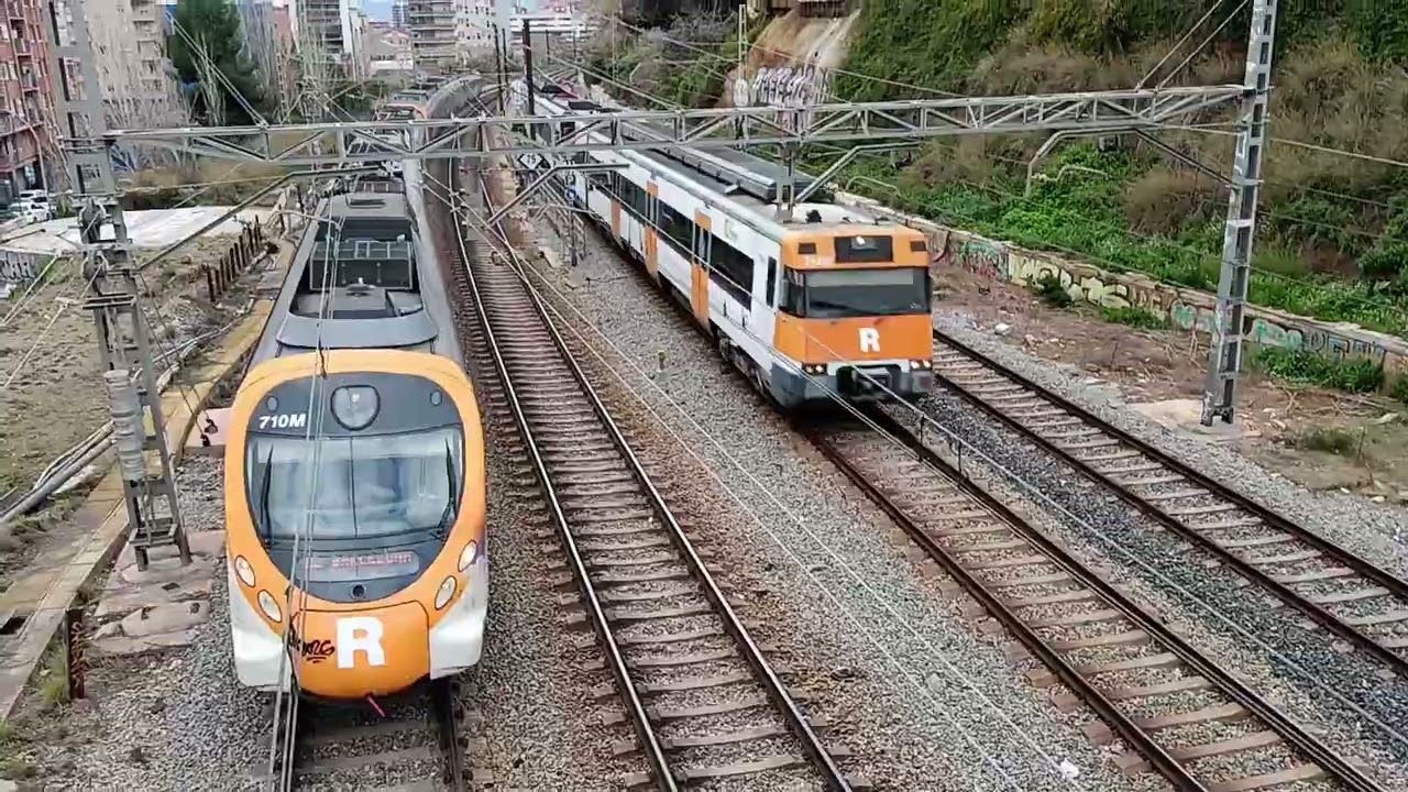 Trenes por el puente de La Torrassa(parte 2) 