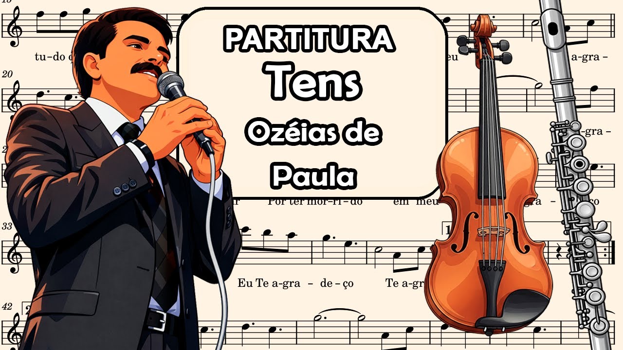 Tens - Ozeias de Paula - Partitura para Flauta Transversal, Teclado, Oboé e Violino