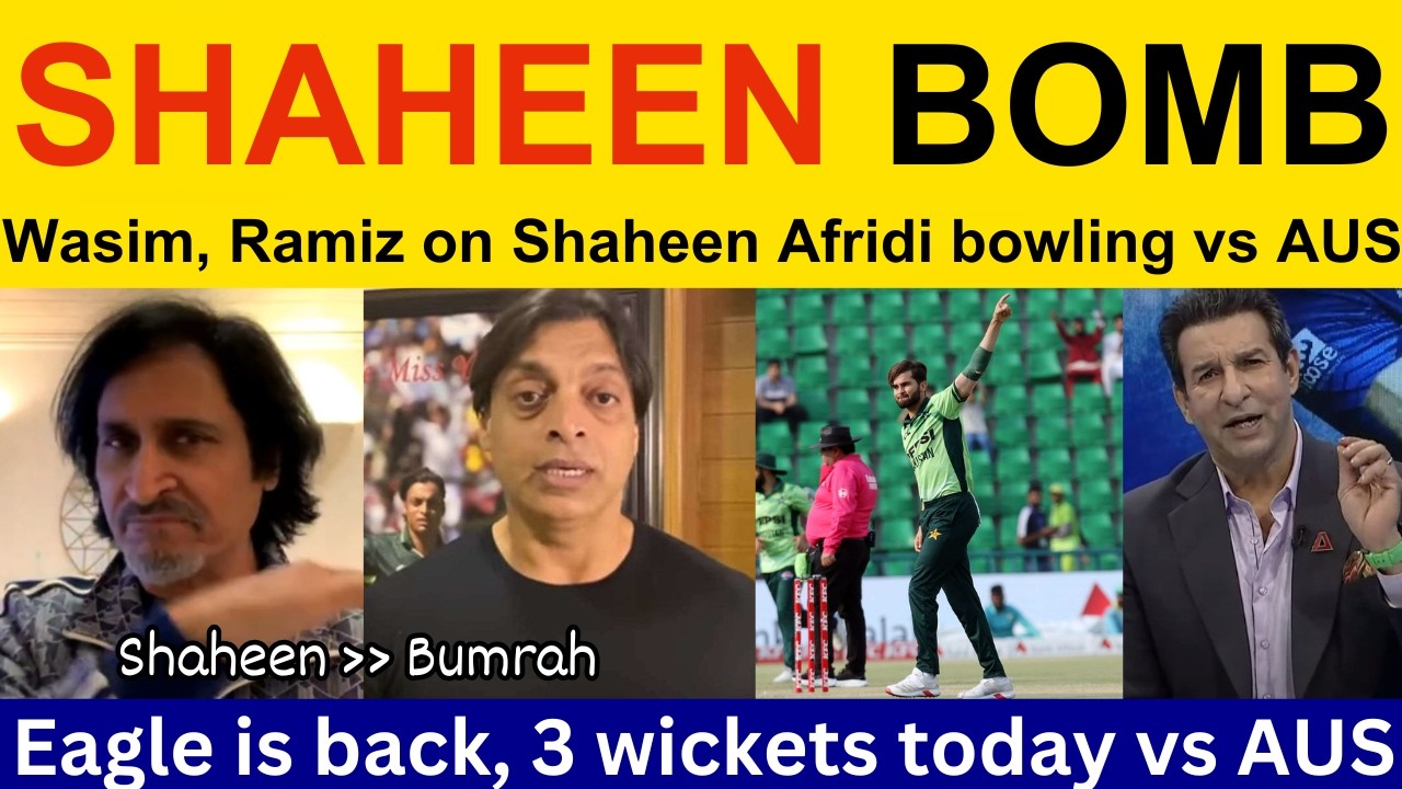 Shahid Afridi shocked on Shaheen Afridi bowling today vs AUS | PAK vs AUS | Ramiz Speaks, Pak Media