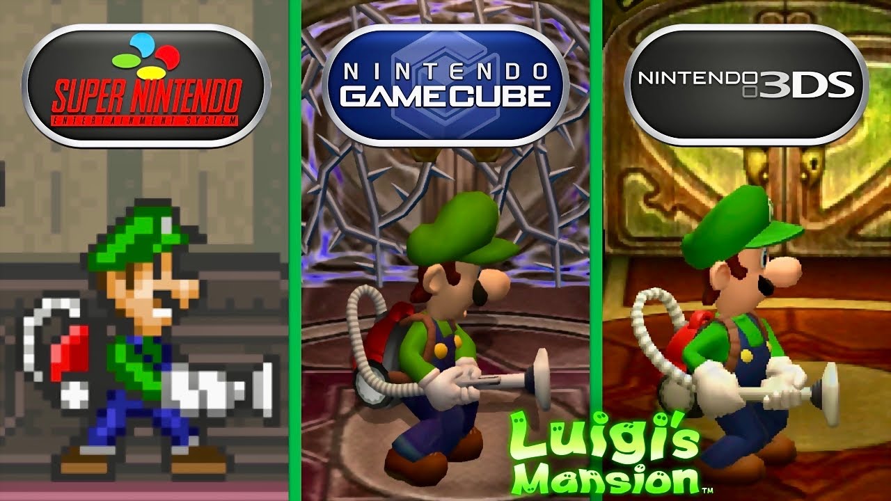 Luigi's Mansion - SNES vs. GameCube vs. 3DS