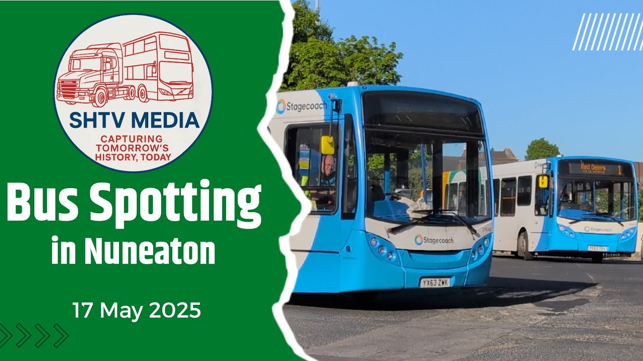 Buses in Nuneaton 17 May 2025