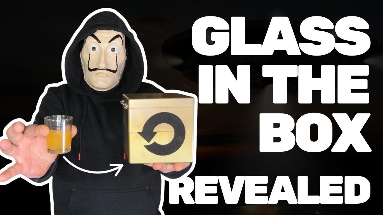 GLASS IN THE BOX UPSIDE DOWN 🪄 MAGIC TRICK EXPLAINED #tricks #magic #foryou