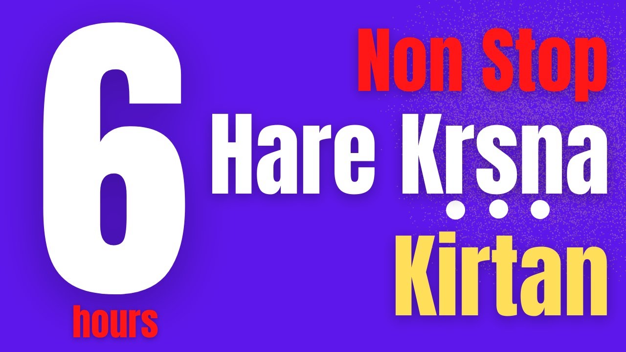 Srila Prabhupada Hare Krishna Kirtan nonstop for 6 hours