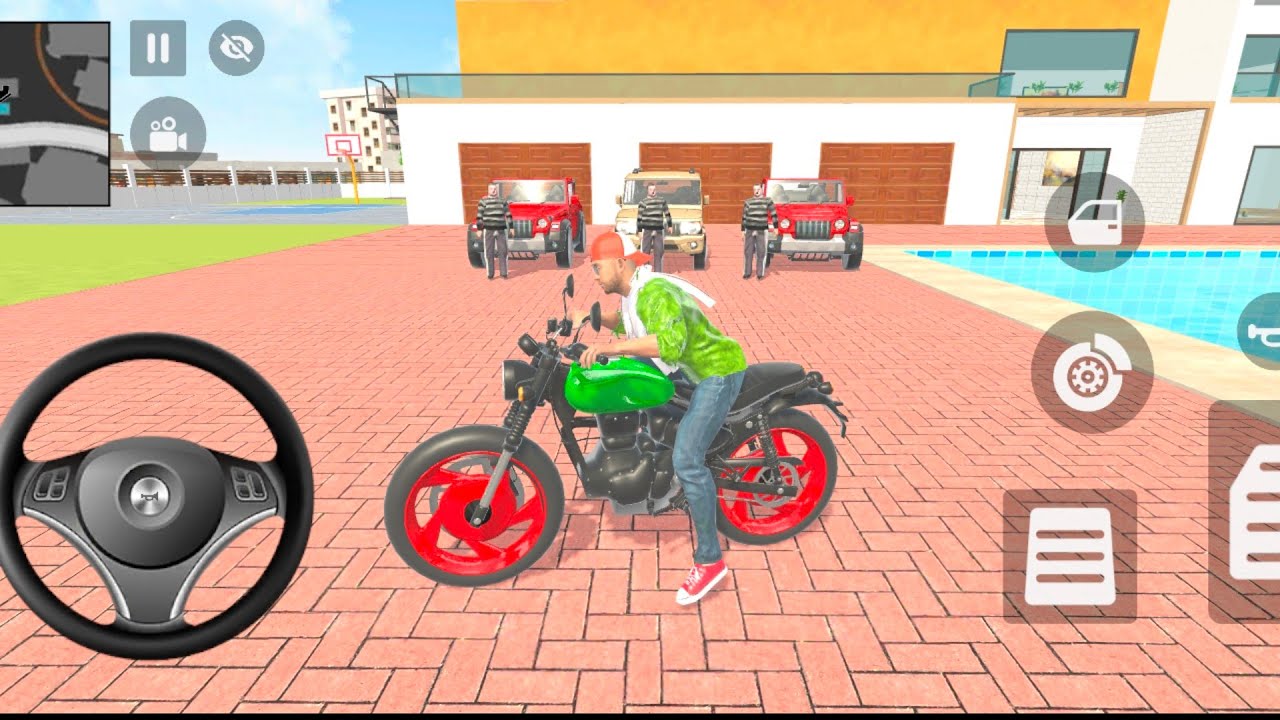 Franklin order by 2️⃣ Mahindra Thar and 1️⃣ jeeps in Indian 🇮🇳 bike Theft Auto Simulator 😍