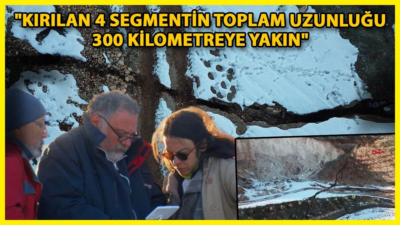 Deprem Bilimciler Faylarda İnceleme Yapıyor; Fay Havadan Görüntülendi