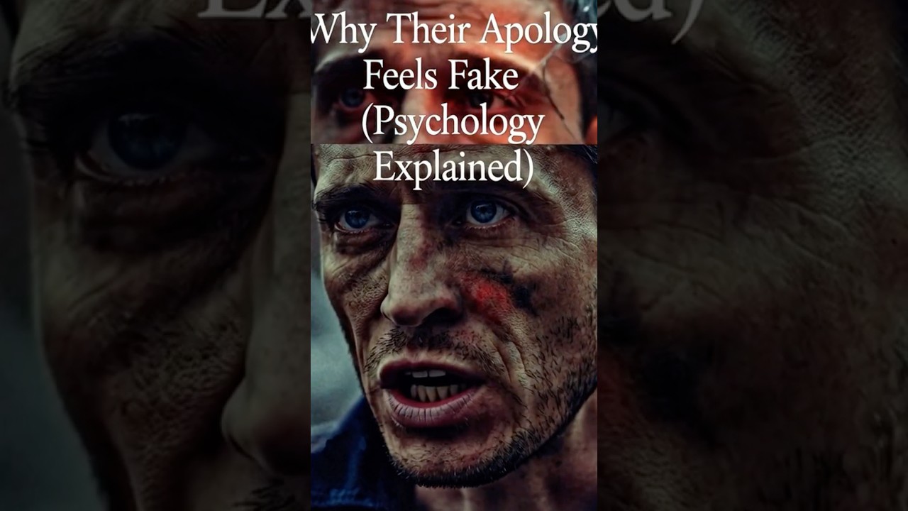 Why Their Apology Feels Fake (Psychology Explained)| Dark Psychology & Stoic Wisdom