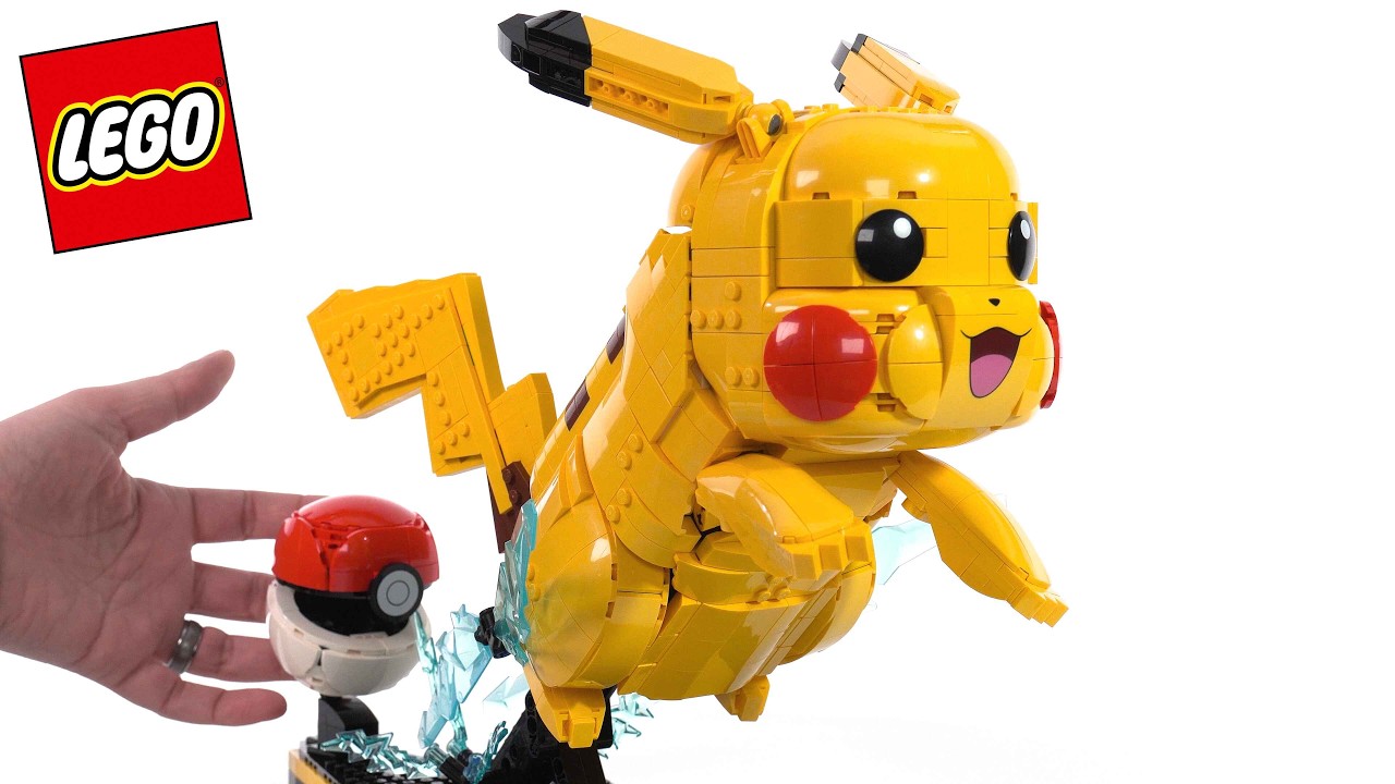 LEGO Pokemon Pikachu & Poke Ball in-hand review! Better than I thought, but  $$$ #NotSponsored 72152