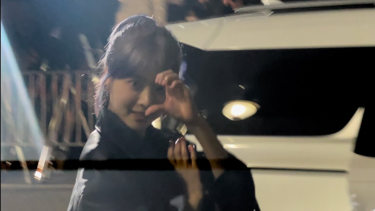 LE SSERAFIM @hongeunchae Music Bank get off work 20240216