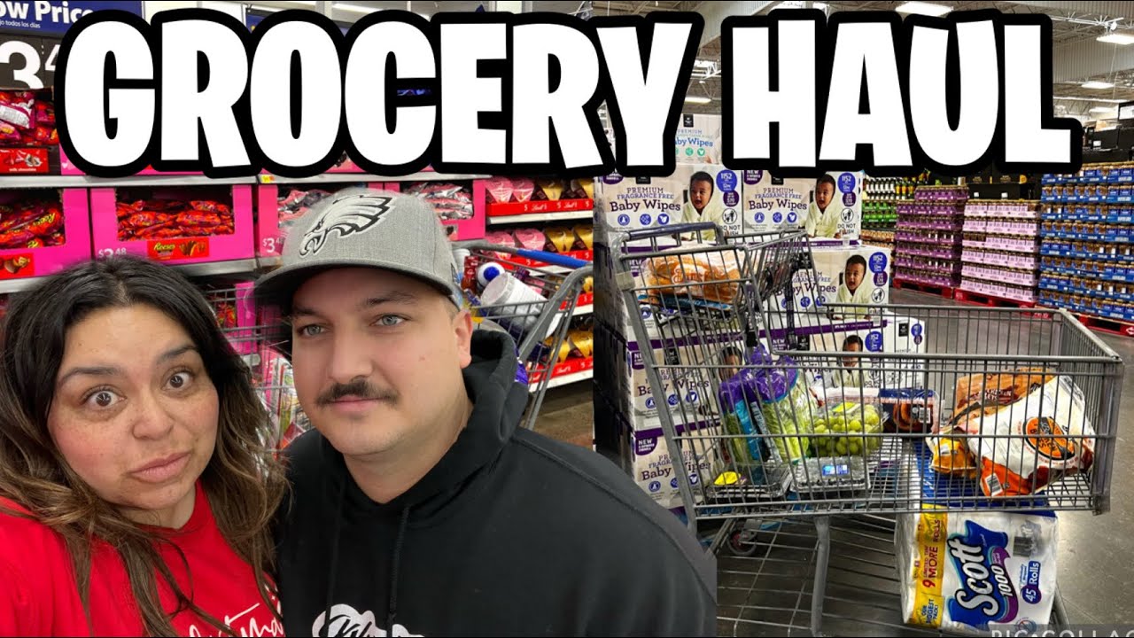 large family SAMS CLUB and WALMART grocery haul 2023 | INFLATION prices in CALIFORNIA 2023