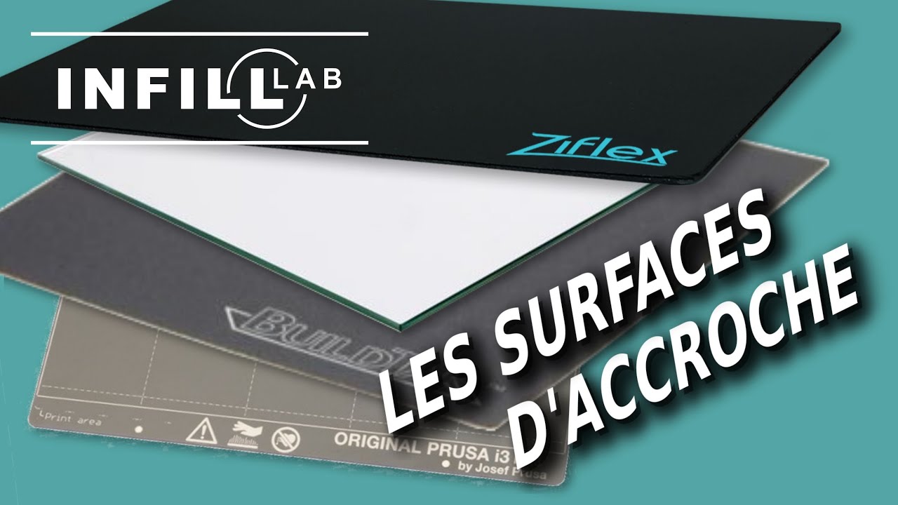 Les différentes surfaces d'accroches en impression 3D