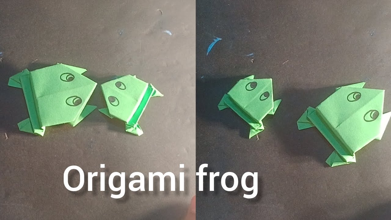 How to make origami frog#artwithzaryal#inshot#diy #artandcraft #viralvideo #papercraft #trending 