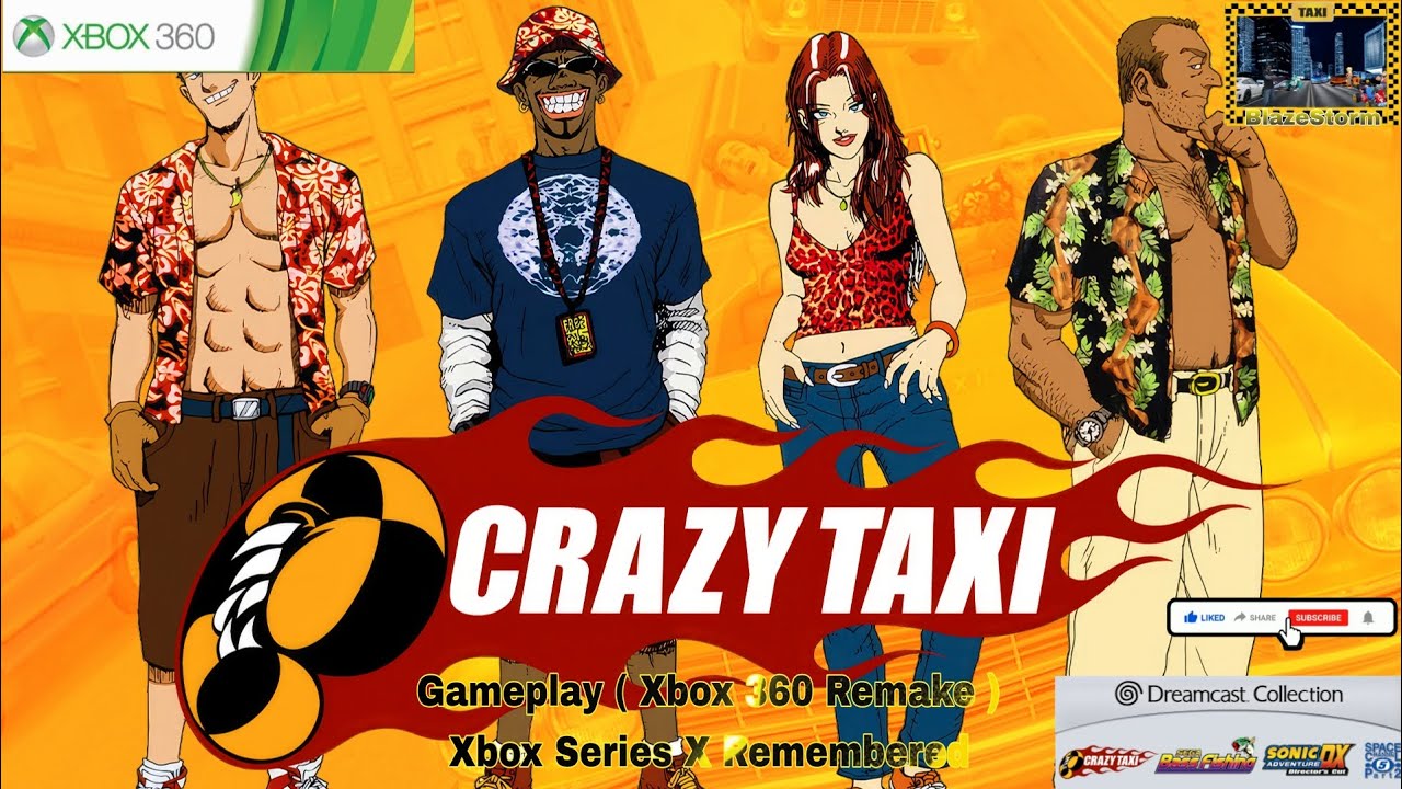 Dreamcast Collection : Crazy Taxi 🚕 Gameplay ( Xbox 360 Remake ) Xbox Series X Remembered 