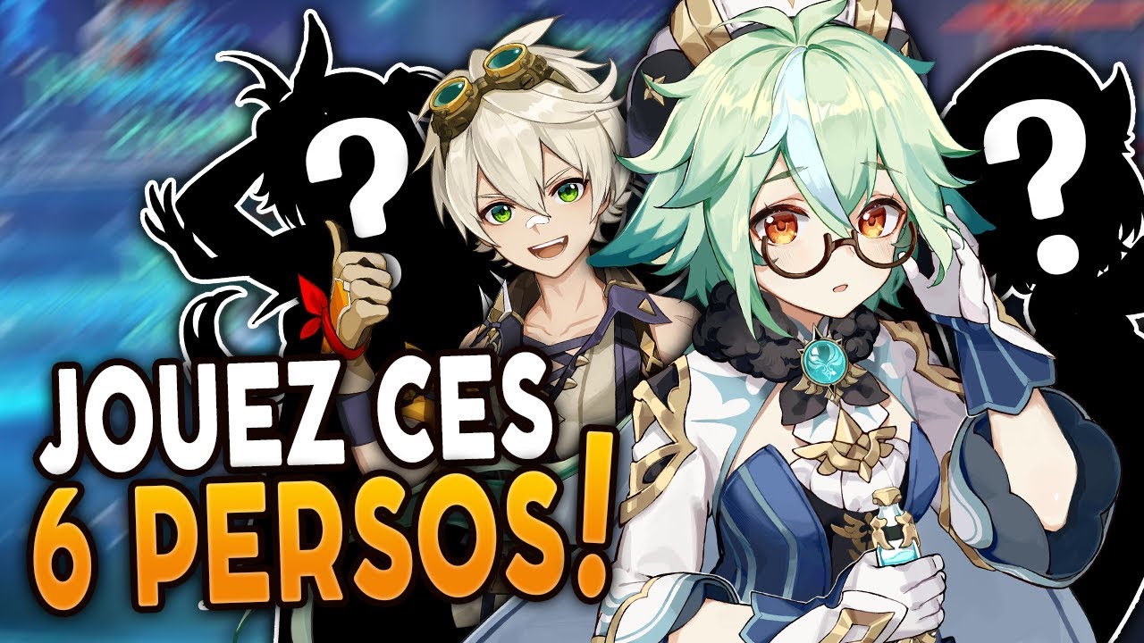 6 persos 4⭐ qui BOOSTERONT VOTRE COMPTE ! | Genshin Impact