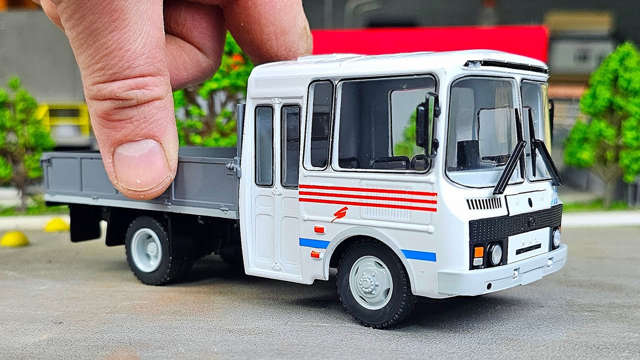 Модель Пазик грузовой автобус 1/43! Наши Автобусы спецвыпуск №18. Про машинки