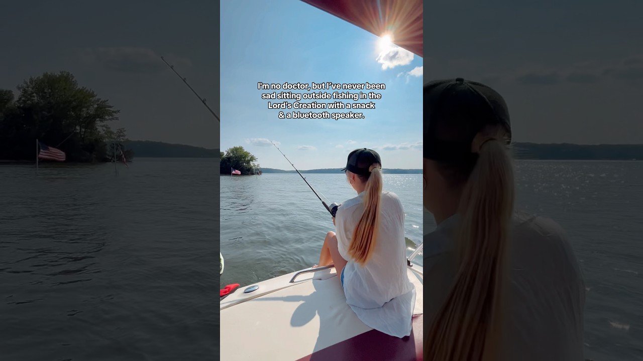 ENJOY God&rsquo;s Creation!!🌎🎣🌲 #earth #fishing #Godscreation #lake #Jesus #shorts