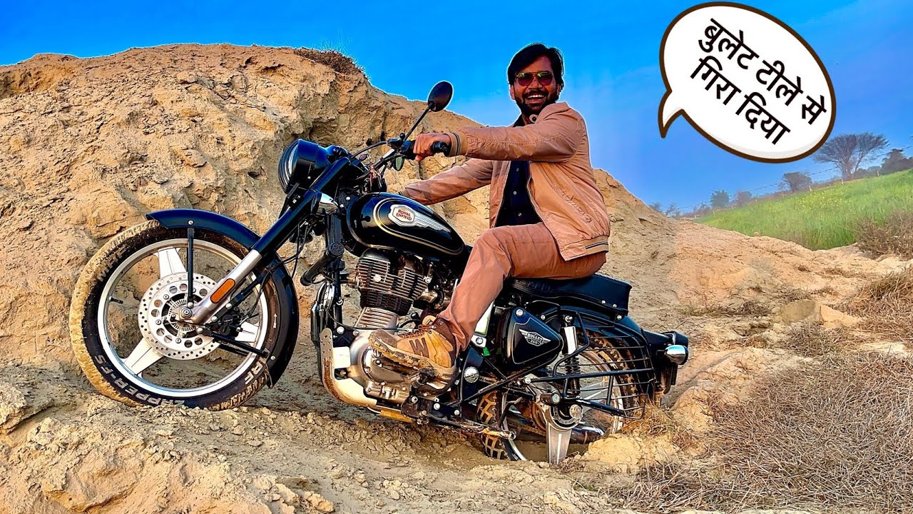 Bullet stant at fields off riding bullet standard 350 cc viral video Deya sir comedy 