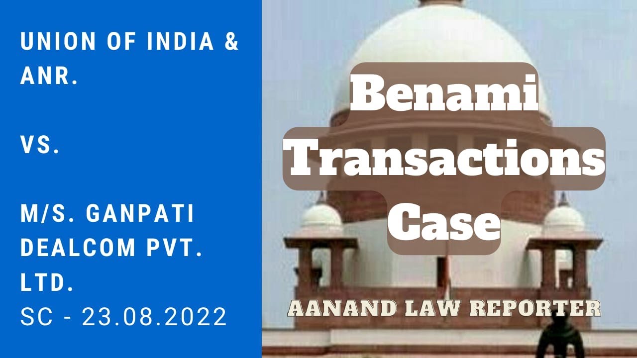 🎓Benami Transactions Case (2022) | S. 3(2) of Benami Transactions Act Validity | Constitution | ALR