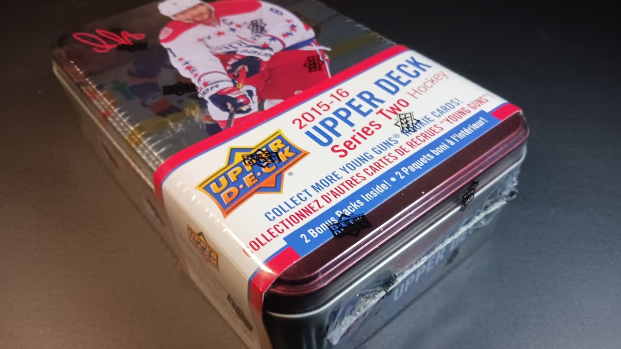 LOOKING FOR CONNOR McDAVID ROOKIE CARDS! 2015-16 Upper Deck Series 2 Hockey Retail Tin w/ UD Canvas