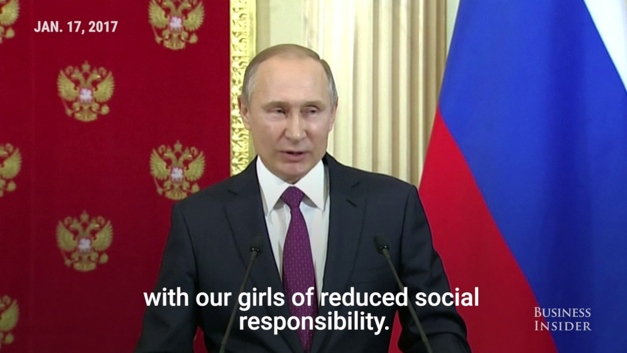 PUTIN: The people behind the Trump dossier are 'worse than prostitutes.'